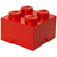 Los mejores  - Plast Team PT40030 - Caja en forma de bloque de lego 4- color rojo [importado de Alemania] - color-modelo surtido